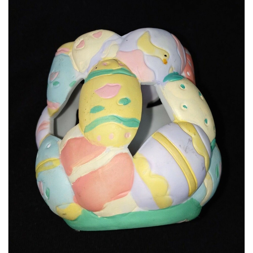 Easter Egg Candle Holder Pastel Colors
